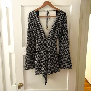 70’s floral print romper.